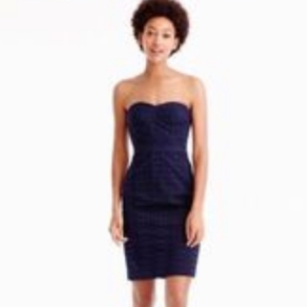 NWOT! JCrew Strapless Eyelet Dress